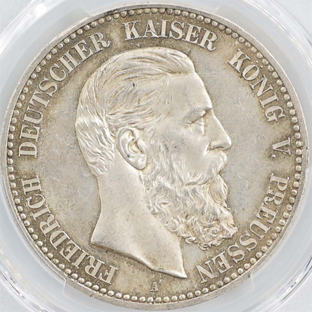 1888 �ɥ��� �ե꡼�ɥ��3�� 5 �ޥ륯 ��� PCGS MS 64 ̤���ѡ�����̤������