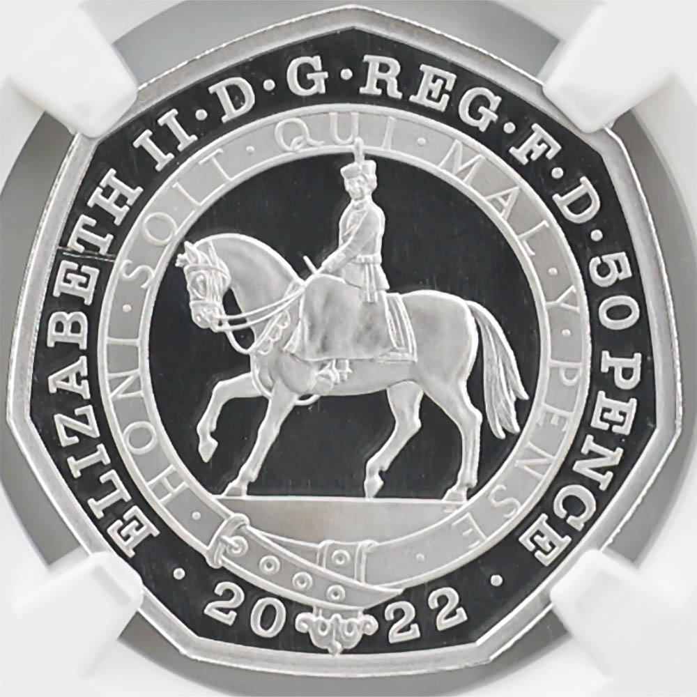 2022 ѹ ꥶ٥2¨70ǯǰ ץʡӥ꡼ 50ڥ ץʲ ץ롼 NGC PF 70 UC FR  ǹ ̤