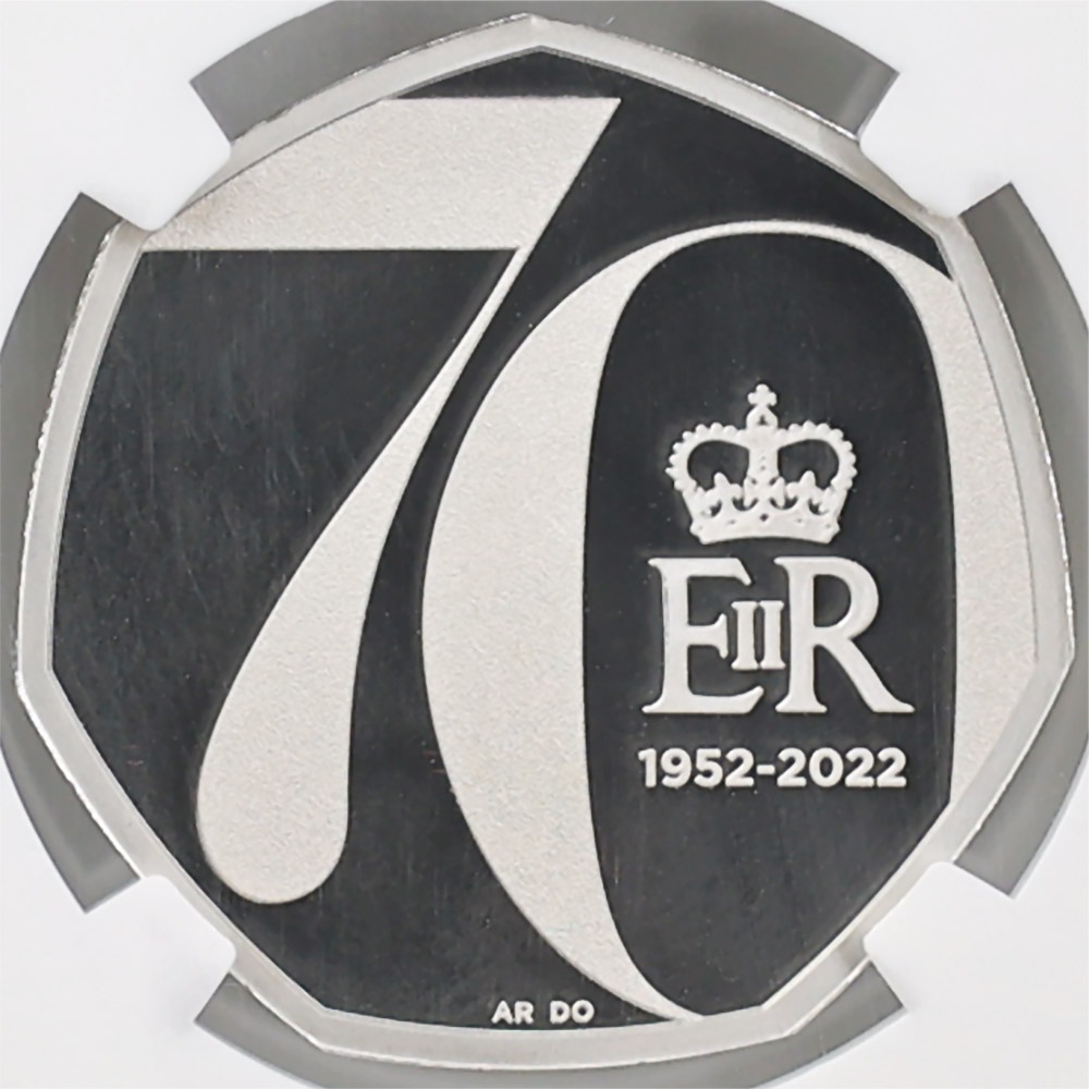 2022 ѹ ꥶ٥2¨70ǯǰ ץʡӥ꡼ 50ڥ ץʲ ץ롼 NGC PF 70 UC FR  ǹ ̤