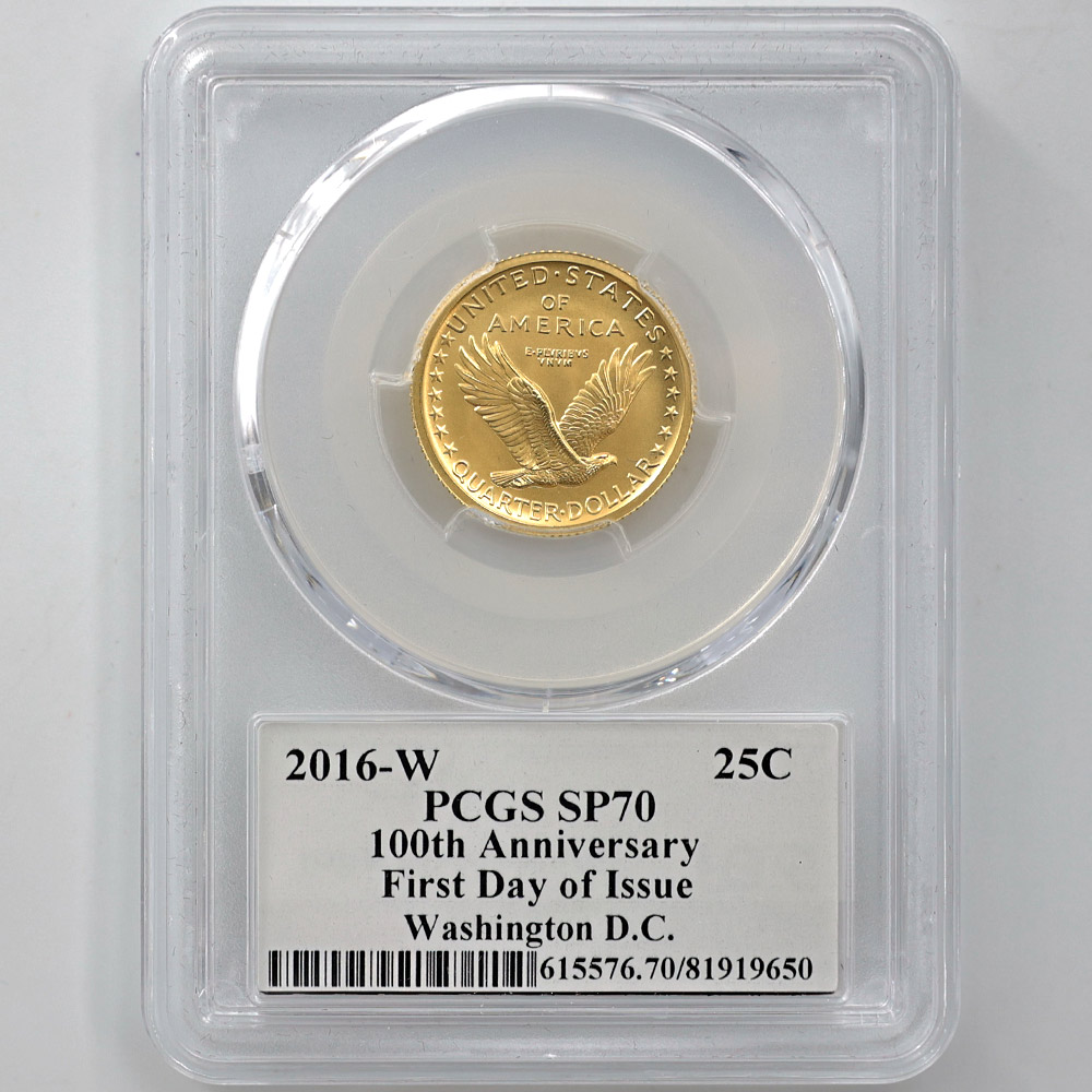 �������� 2016 ����ꥫ ���������󥰥�Хƥ�100��ǯ 25����� ��� 1/4���� PCGS SP 70 FDOI �����ǡʽ�������� �ǹ���� ����̤������ �ڥݥ���ȡ������ݥ������оݳ���