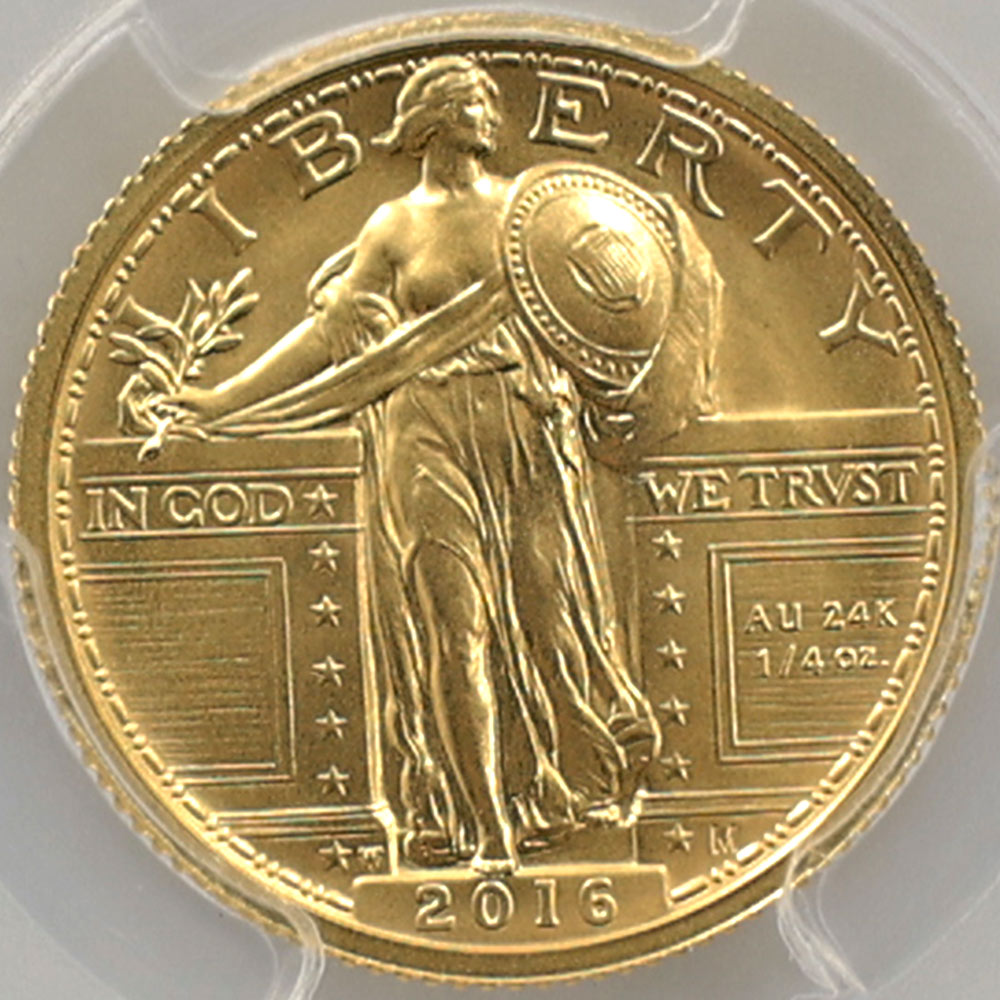 �������� 2016 ����ꥫ ���������󥰥�Хƥ�100��ǯ 25����� ��� 1/4���� PCGS SP 70 FDOI �����ǡʽ�������� �ǹ���� ����̤������ �ڥݥ���ȡ������ݥ������оݳ���