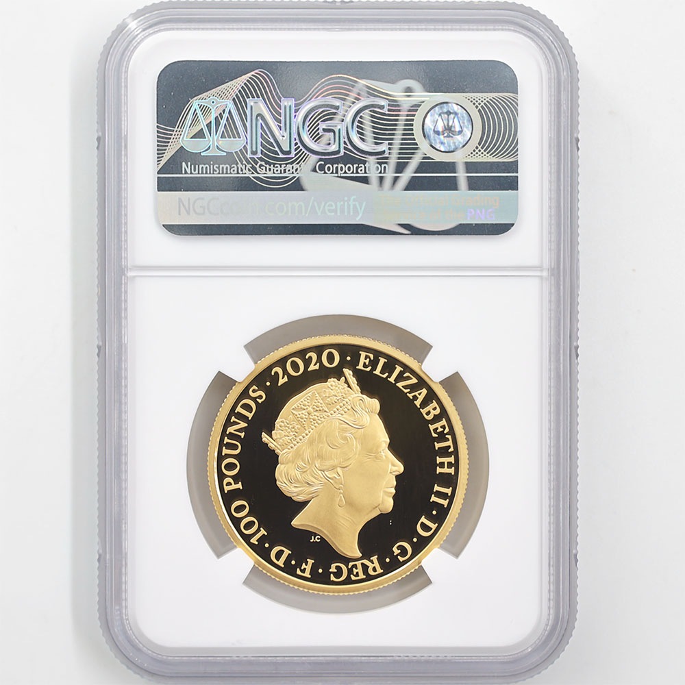 �������� 2020 �ѹ� 007 �������ॺ���ܥ�� ��1�� 100�ݥ�� ��� 1���� �ץ롼�� NGC PF 70 UC �ǹ���� ����̤������ �����ꥹ ��� �ڥݥ���ȡ������ݥ������оݳ���