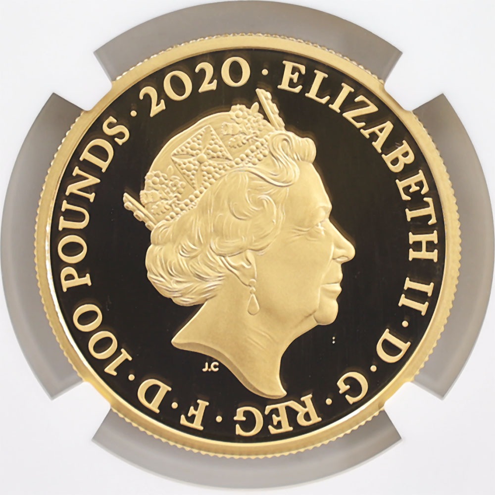 �������� 2020 �ѹ� 007 �������ॺ���ܥ�� ��1�� 100�ݥ�� ��� 1���� �ץ롼�� NGC PF 70 UC �ǹ���� ����̤������ �����ꥹ ��� �ڥݥ���ȡ������ݥ������оݳ���