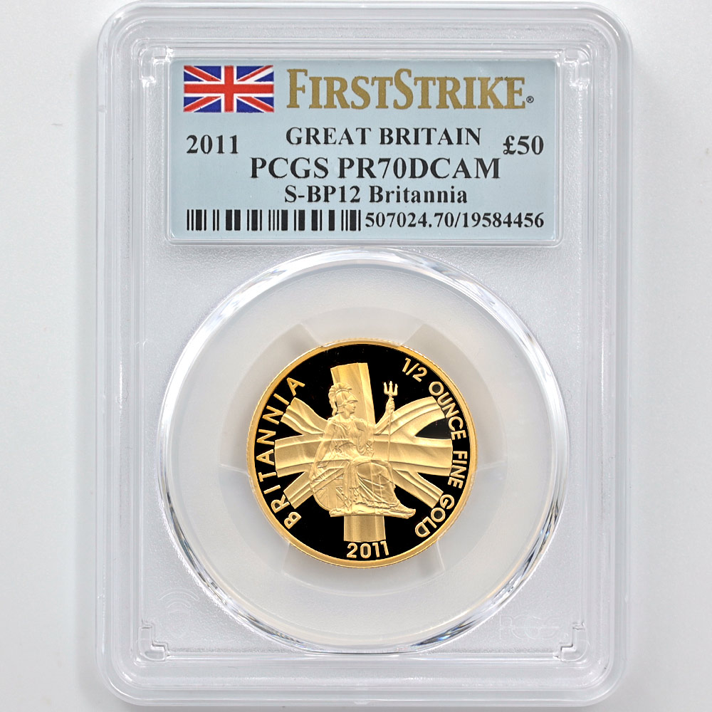 2011 �ѹ� �֥꥿�˥� ���4�� �ץ�ߥ��� ���å� �ץ롼�� PCGS PR 70 DCAM FS ������ �ǹ���� ����̤������ �����ꥹ ���