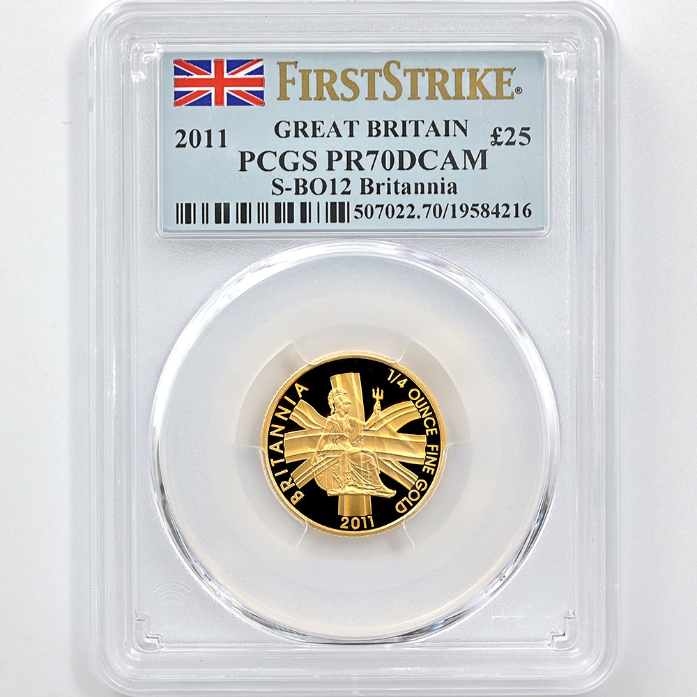 2011 �ѹ� �֥꥿�˥� ���4�� �ץ�ߥ��� ���å� �ץ롼�� PCGS PR 70 DCAM FS ������ �ǹ���� ����̤������ �����ꥹ ���