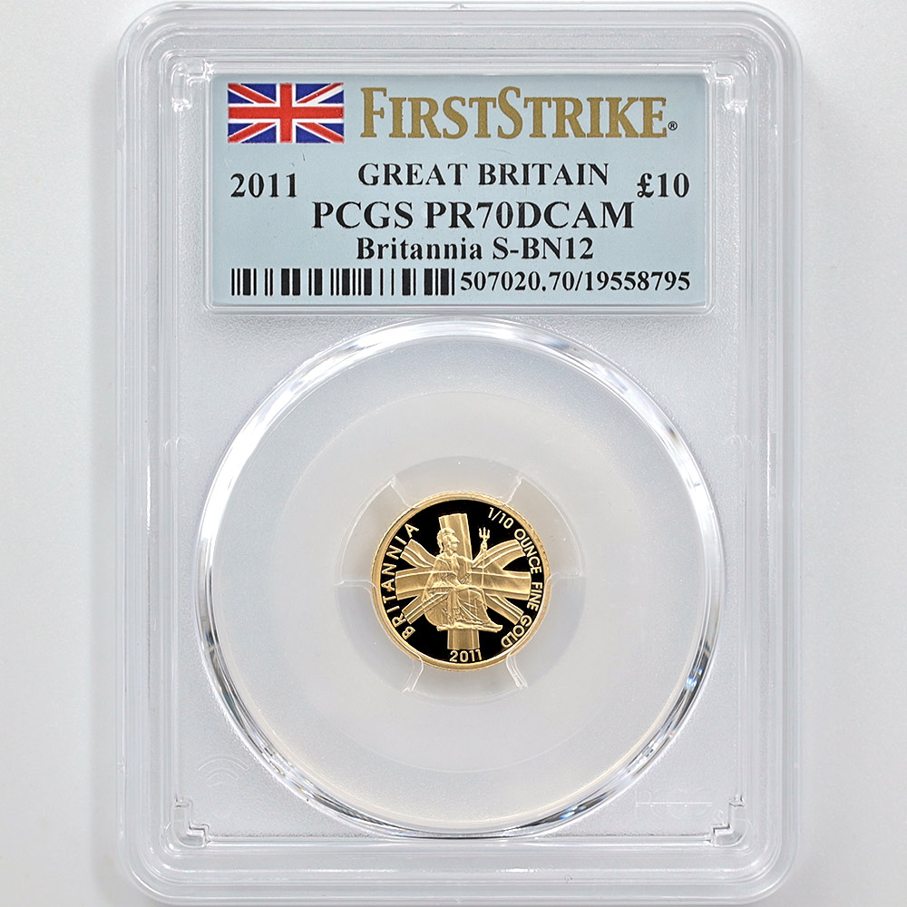 2011 �ѹ� �֥꥿�˥� ���4�� �ץ�ߥ��� ���å� �ץ롼�� PCGS PR 70 DCAM FS ������ �ǹ���� ����̤������ �����ꥹ ���