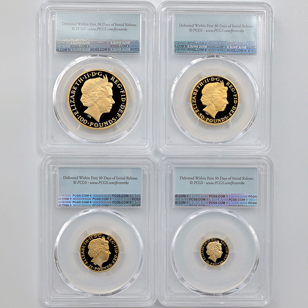 2011 �ѹ� �֥꥿�˥� ���4�� �ץ�ߥ��� ���å� �ץ롼�� PCGS PR 70 DCAM FS ������ �ǹ���� ����̤������ �����ꥹ ���