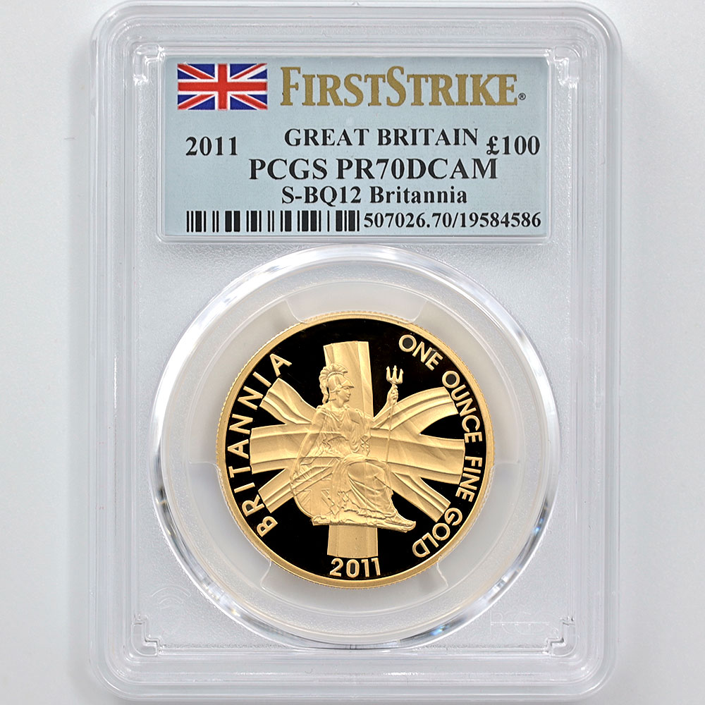 2011 �ѹ� �֥꥿�˥� ���4�� �ץ�ߥ��� ���å� �ץ롼�� PCGS PR 70 DCAM FS ������ �ǹ���� ����̤������ �����ꥹ ���