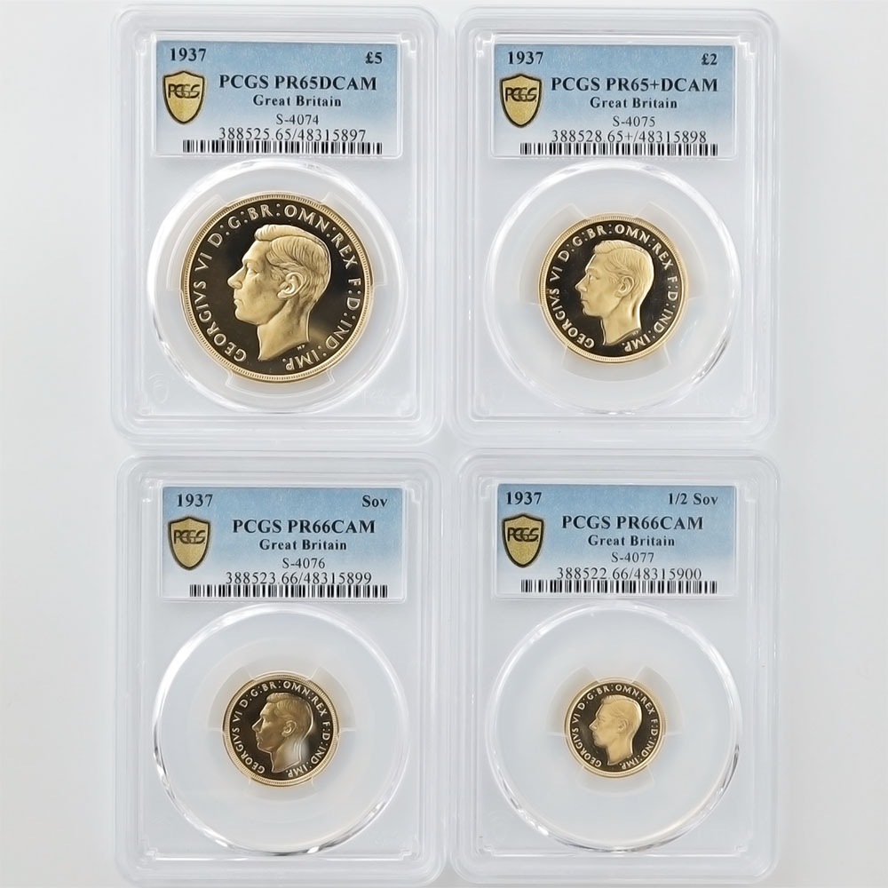 1937 �ѹ� ���硼��6�� ���֥����4�� �ץ�ߥ��� ���å� �ץ롼�� PCGS PR 65 DCAM~PR 66 CAM ̤���ѡ�����̤������ ��Ȣ�� �����硼��ε�༣ �����ꥹ ���