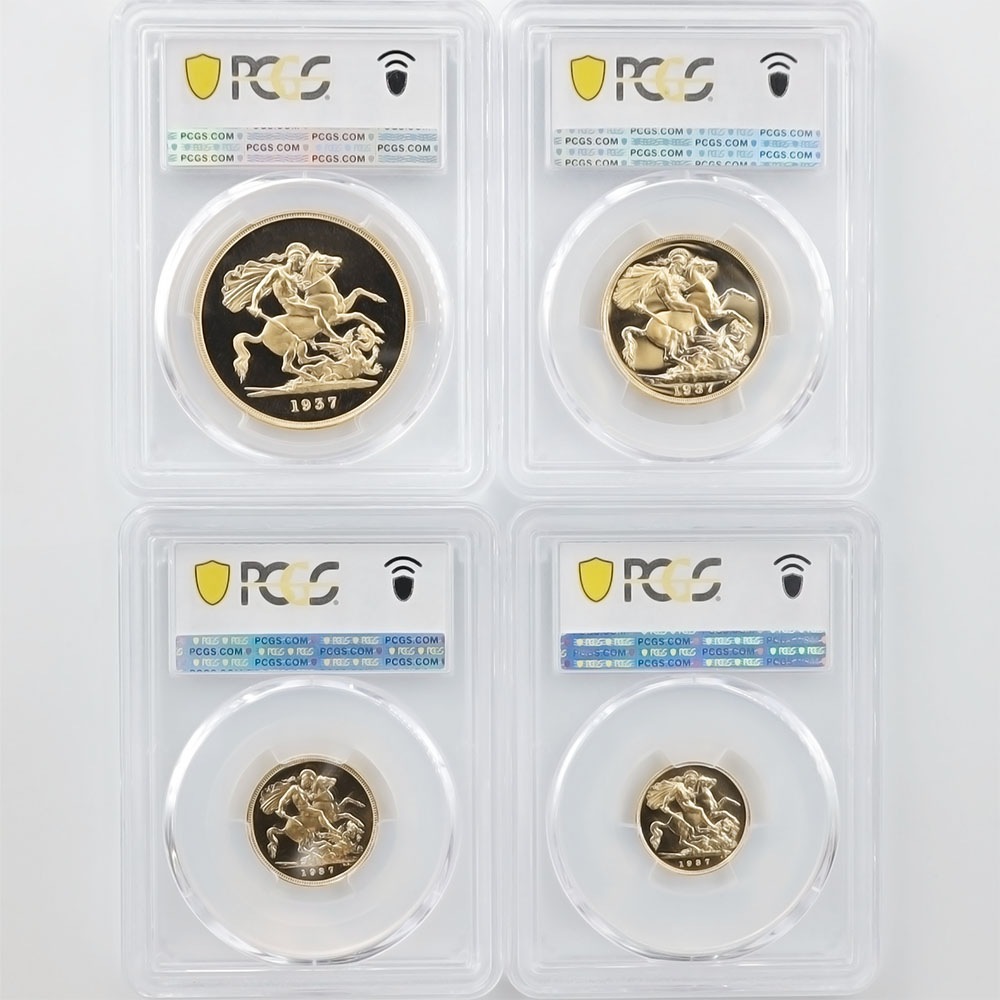 1937 �ѹ� ���硼��6�� ���֥����4�� �ץ�ߥ��� ���å� �ץ롼�� PCGS PR 65 DCAM~PR 66 CAM ̤���ѡ�����̤������ ��Ȣ�� �����硼��ε�༣ �����ꥹ ���