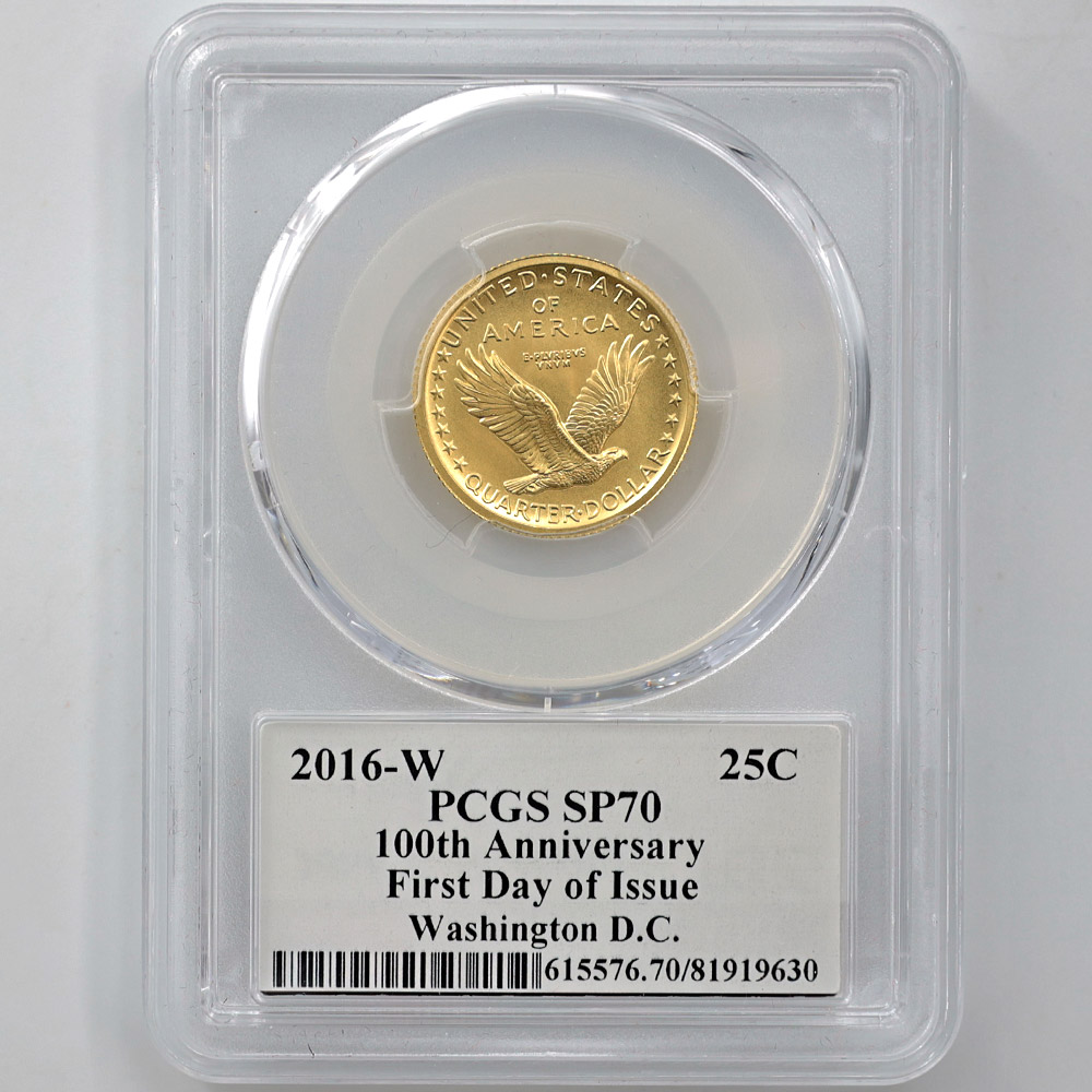 �������� 2016 ����ꥫ ���������󥰥�Хƥ�100��ǯ 25����� ��� 1/4���� PCGS SP 70 FDOI �����ǡʽ�������� �ǹ���� ����̤������ �ڥݥ���ȡ������ݥ������оݳ���