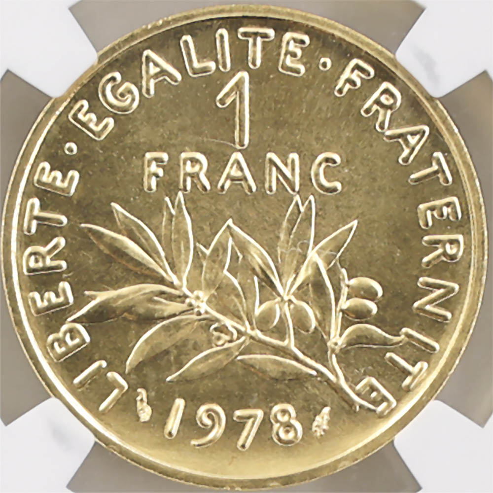 1978 �ե�� ��򼬤����� 1�ե�� �ԥ��ե��� ��� �ץ롼�� NGC PF 67  ����̤������