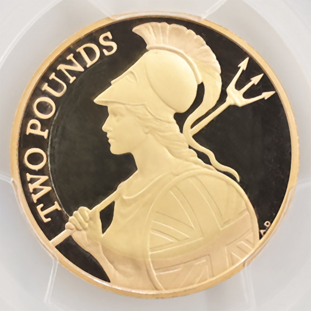 �������� 2015 �ѹ� �֥꥿�˥� 2�ݥ�� ��� �ץ롼�� PCGS PR 69 DCAM ��ǹ���� ����̤�����ʡڥݥ���ȡ������ݥ������оݳ���