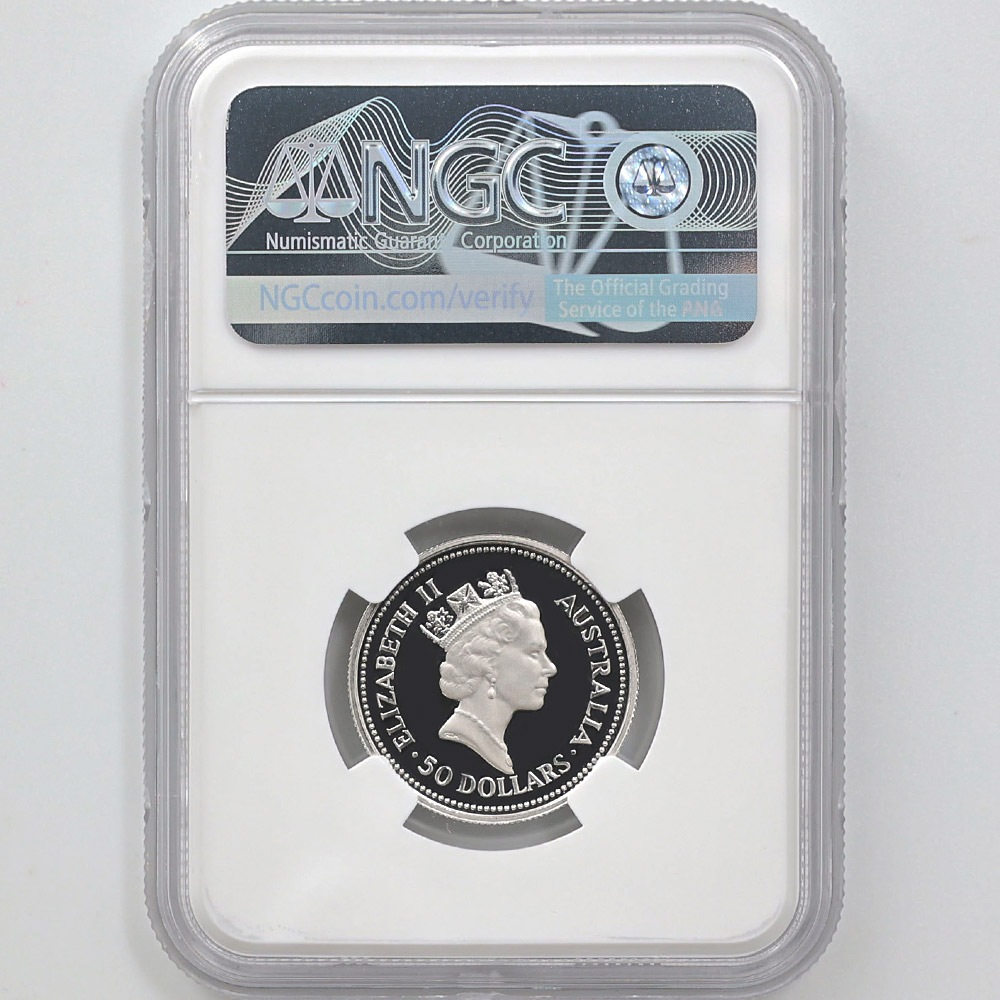  1988 ȥꥢ  50ɥ ץʲ 1/2 ץ롼 NGC PF 70 UC ǹ ̤ ڥݥȡݥоݳ