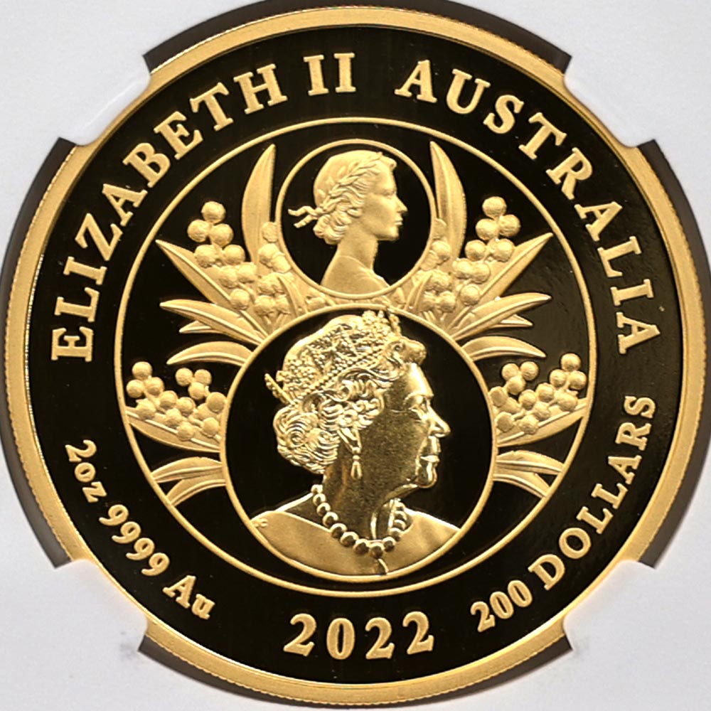 2022 �������ȥ�ꥢ ���ꥶ�٥�2��¨��70��ǯ��ǰ �ץ���ʡ�����ӥ꡼ 200��ɥ� ��� 2���� �ץ롼�� NGC PF 70 UC �ǹ���� ����̤������ ��Ȣ�� �������ȥ�ꥢ ���