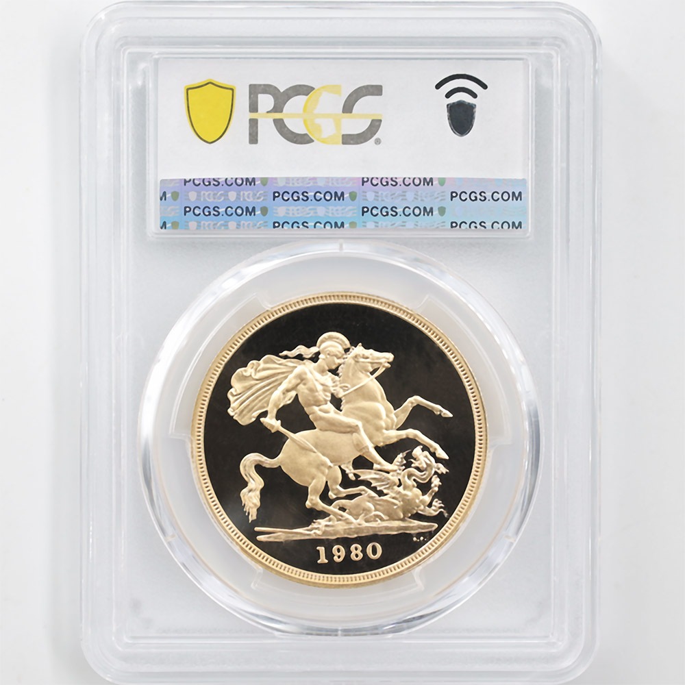 1980 �ѹ� ���ꥶ�٥�2�� ���֥�� 5�ݥ�ɡ�5���֥��˶�� �ץ롼�� PCGS PR 69 DCAM ��ǹ���� ����̤������ �����硼��ε�༣ �����ꥹ ���