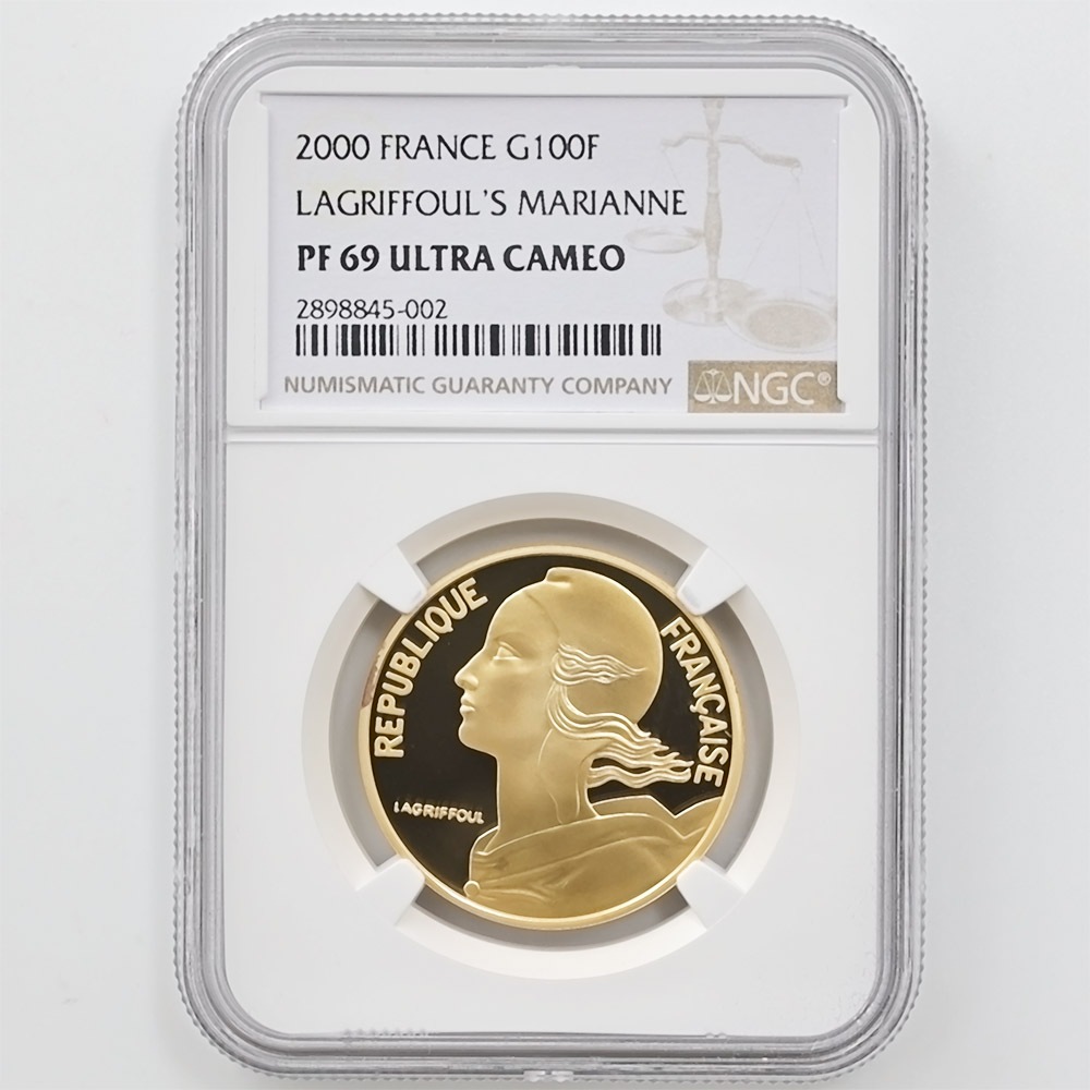 �������� 2000 �ե�� �ޥꥢ��� 100�ե�� ��� �ץ롼�� NGC PF 69 UC ��ǹ���� ����̤������ ��Ȣ�աڥݥ���ȡ������ݥ������оݳ���