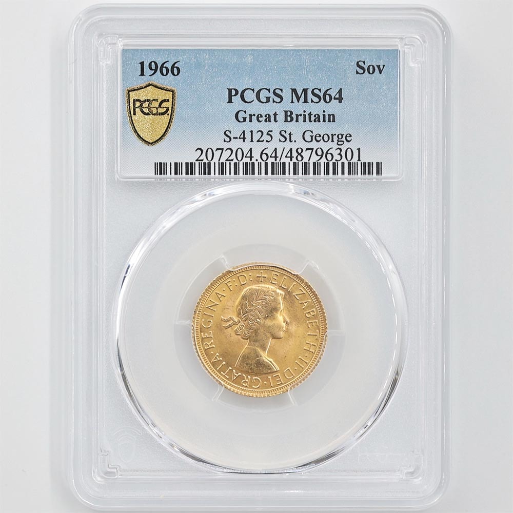 �������� 1966 �ѹ� ���ꥶ�٥�2�� ���֥�� 1�ݥ�� ��� PCGS MS 64 ̤���ѡ�����̤������ �����硼��ε�༣ �ڥݥ���ȡ������ݥ������оݳ���