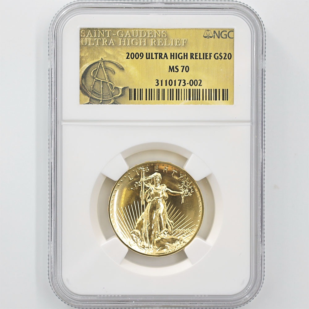 2009 ����ꥫ ����ȥ�ϥ���꡼�� ���֥륤������ 20�ɥ� ��� 1���� ̤���� NGC MS 70 �ǹ���� ����̤������