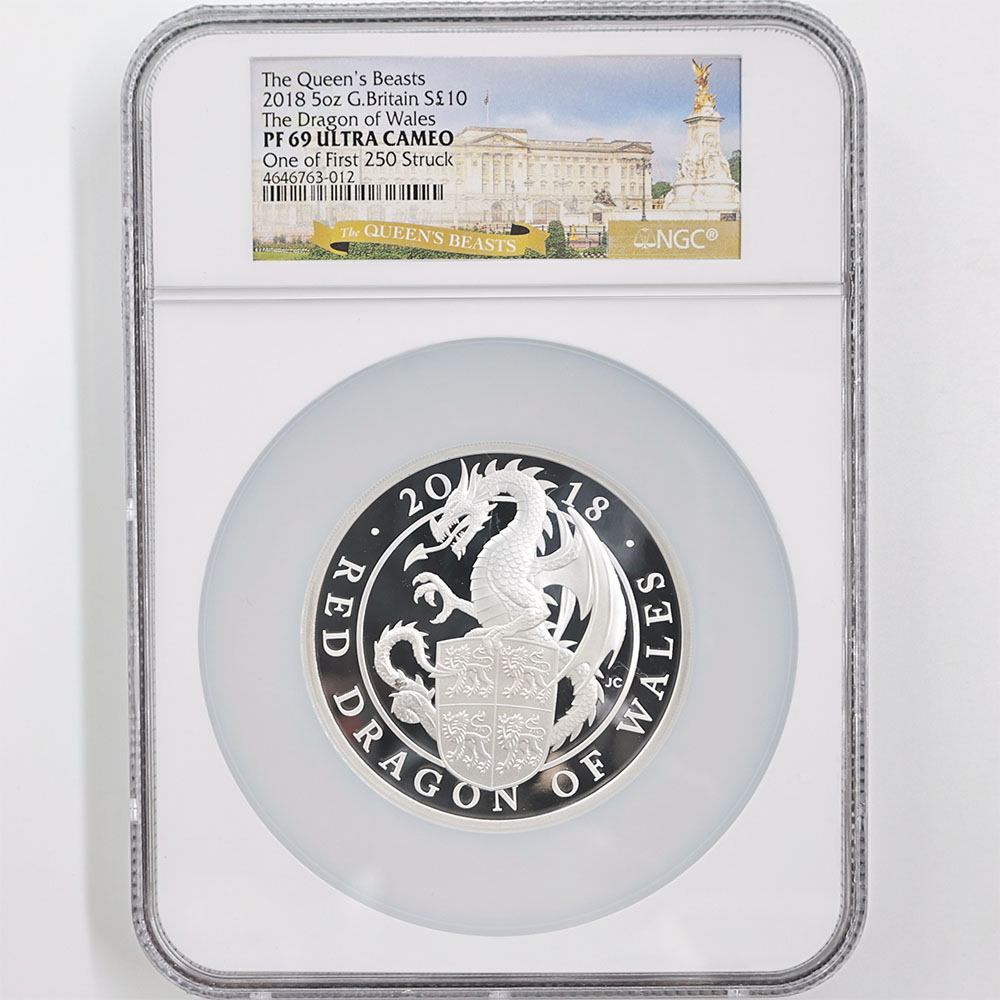 �������� 2018 �ѹ� ��Ϥνå��쥯����� �������륺�Υ�åɥɥ饴�� 10�ݥ�� ��� 5���� �ץ롼�� NGC PF 69 UC ONE OF FIRST 250 STRUCK ��ǹ���� ����̤������ ��Ȣ�աڥݥ���ȡ������ݥ������оݳ���