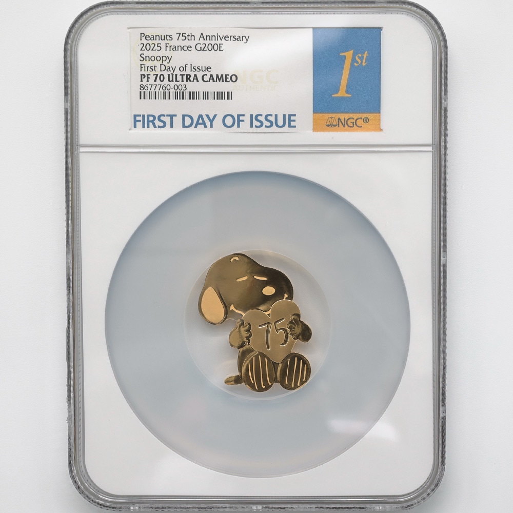 ���ָ������̲��� 2025 �ե�� �ԡ��ʥå� 75��ǯ��ǰ ���̡��ԡ� 200�桼�� ��� 1���� �ץ롼�� NGC PF 70 UC FDOI ������ �ʽ�������� �ǹ���� ����̤������ ��Ȣ��