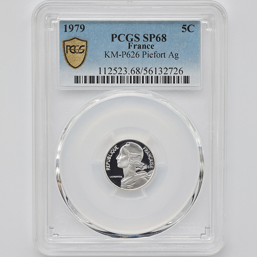 1979 �ե�� �ޥꥢ��� 5��������� �ԥ��ե��� ��� PCGS SP 68 ��ǹ���� ����̤������