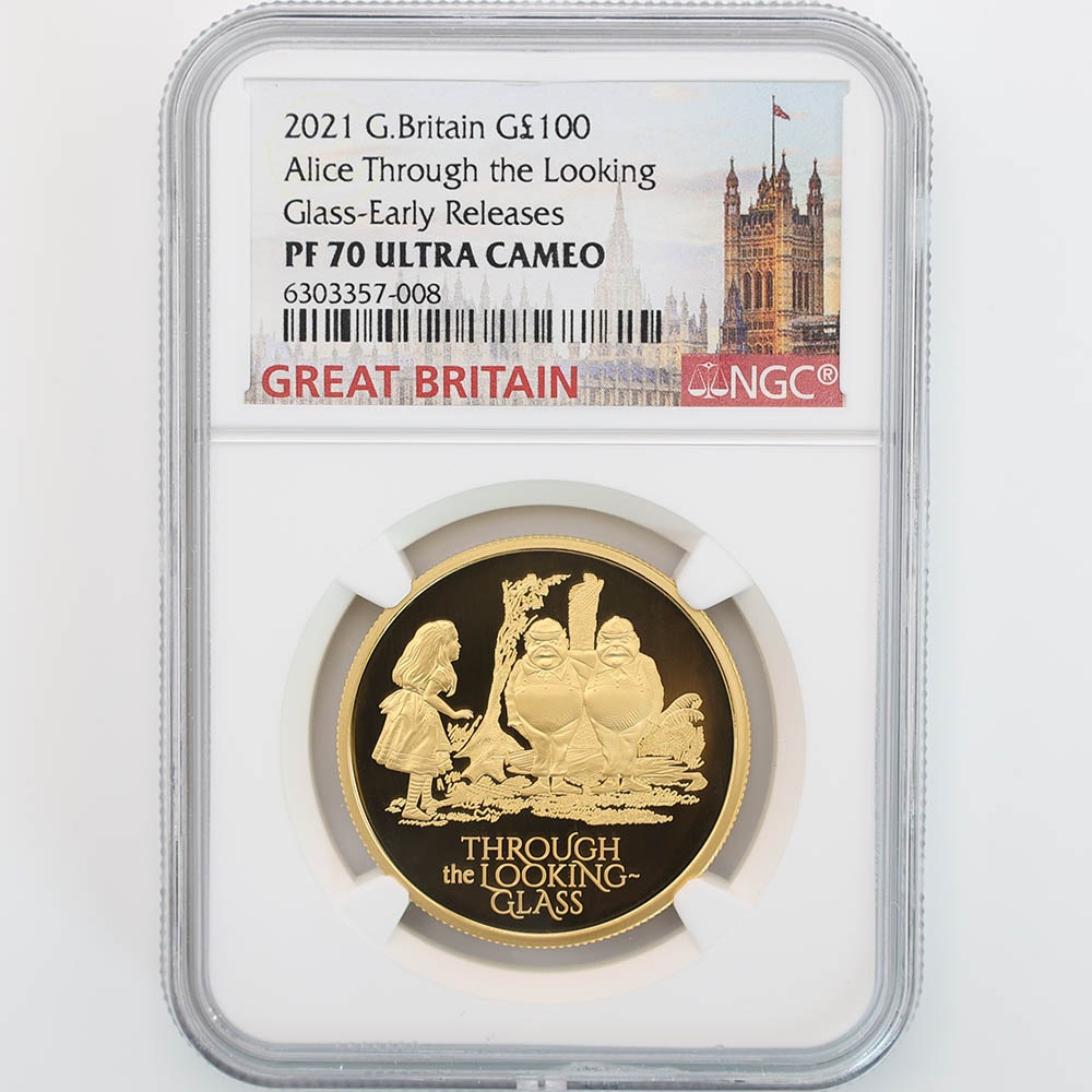 2021 英国 鏡の国のアリス 100ポンド 金貨 1オンス プルーフ NGC PF 70 UC ER 初鋳版 最高鑑定 完全未使用品 元箱付  世界最安値！ イギリス 金貨 | 英国,英国 金貨 | 株式会社世界コイン