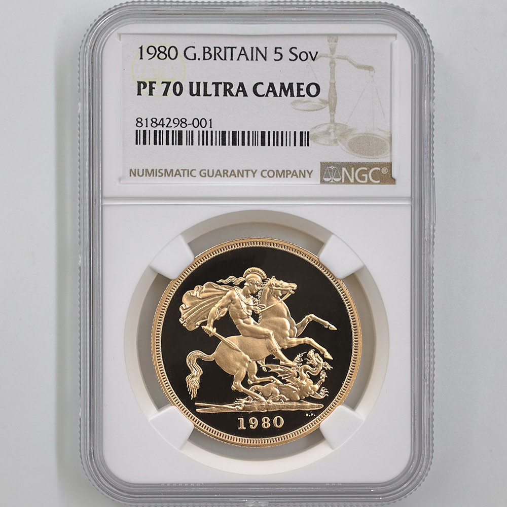 ��α�� 1980 �ѹ� ���ꥶ�٥�2�� ���֥�� 5 �ݥ�� ��� �ץ롼�� NGC PF 70 UC �ǹ���� ����̤������ �����硼��ε�༣ �����ꥹ ���