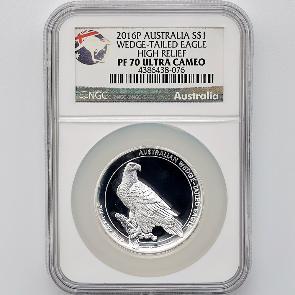 ������ 2016 �������ȥ�ꥢ �ϥ���꡼�� ���ʥ����̥亮 1��ɥ� ��� 1���� �ץ롼�� NGC PF 70 UC �ǹ���� ����̤������ �����å��ơ��륤������ ��Ȣ��