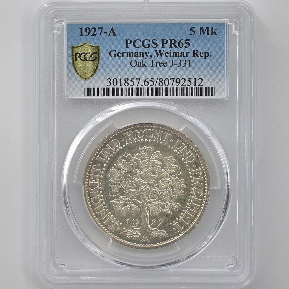  1927 ɥ 磻ޡ붦¹ ĥ꡼ 5ޥ륯  ץ롼 PCGS PR 65 ̤ѡ̤ ڥݥȡݥоݳ