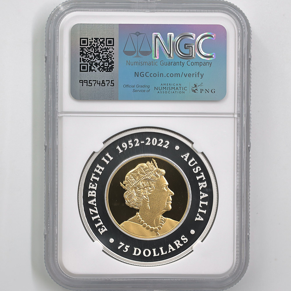 2023 �������ȥ�ꥢ ���ʥ����̥亮 75��ɥ� �Х��᥿��� 1.5���� �ץ롼�� NGC PF 70 UC FDOI ������ �ʽ�������� �ǹ���� ����̤������ ��Ȣ�� �����å��ơ��륤������