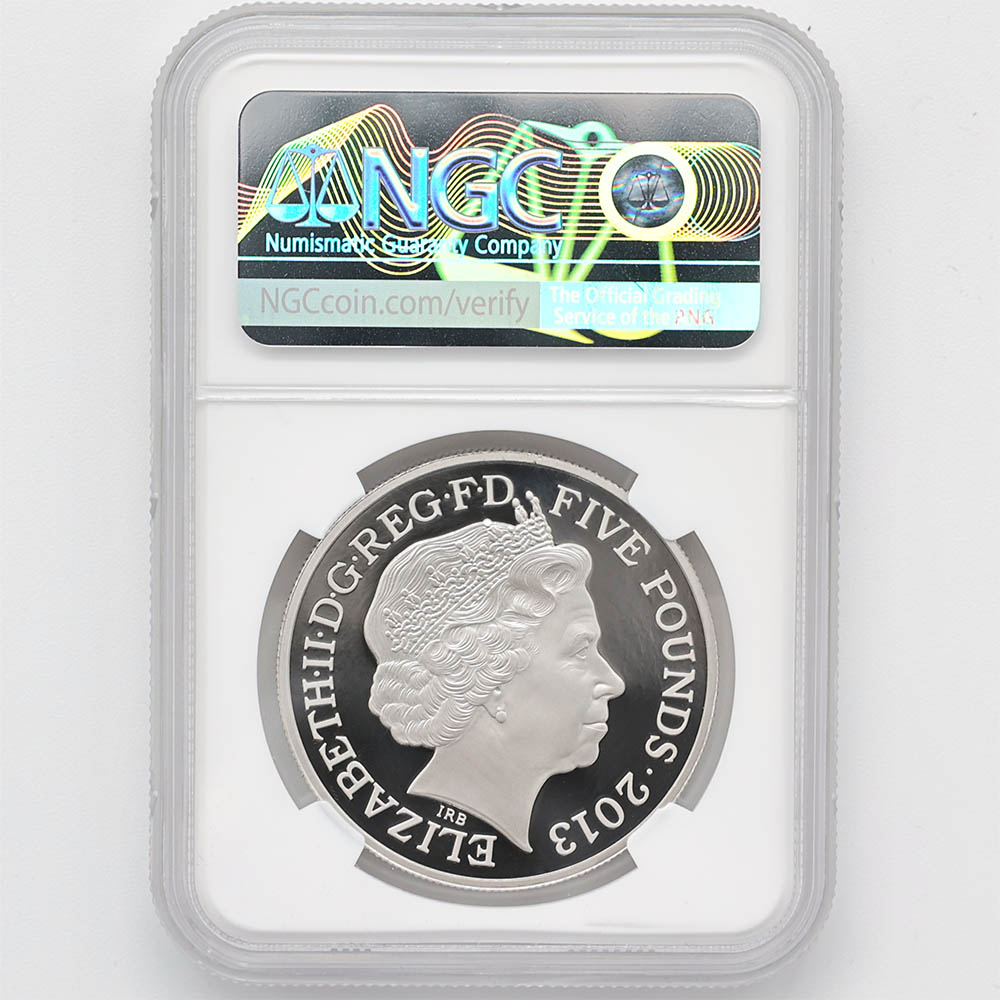 2013 �ѹ� ���ꥶ�٥�2���״�60��ǯ��ǰ 5�ݥ�� �ץ���ʲ� �ץ롼�� NGC PF 70 UC ONE OF FIRST 50 STRUCK �ǹ���� ����̤������