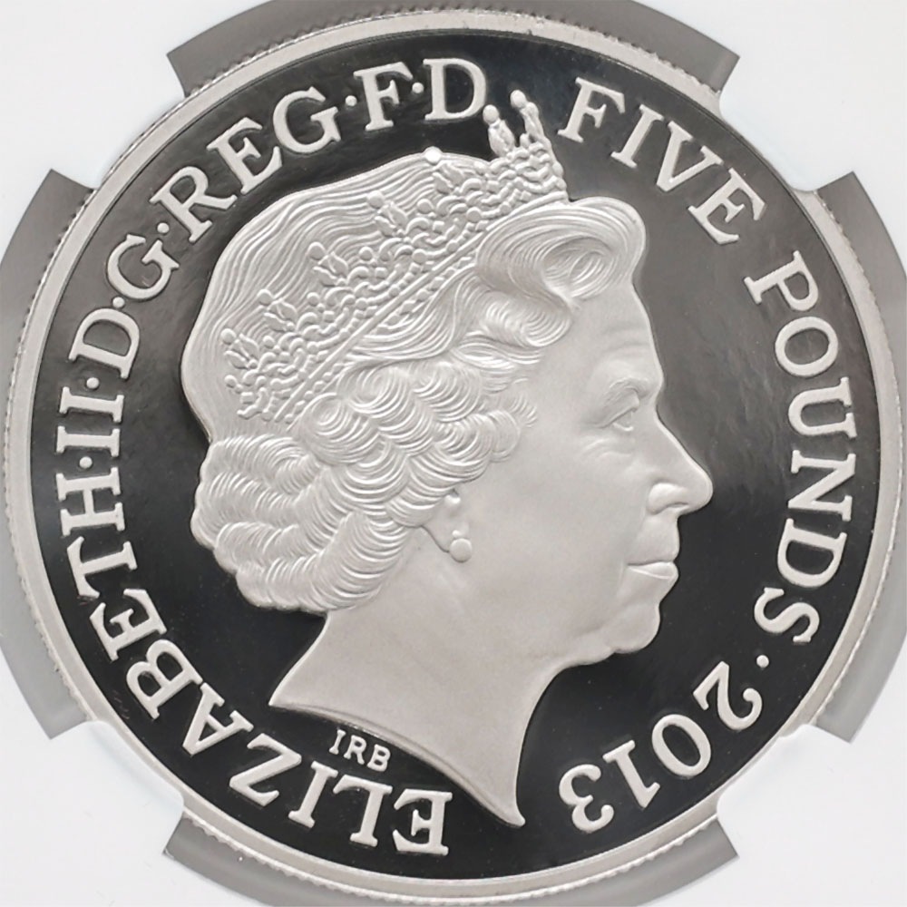 2013 �ѹ� ���ꥶ�٥�2���״�60��ǯ��ǰ 5�ݥ�� �ץ���ʲ� �ץ롼�� NGC PF 70 UC ONE OF FIRST 50 STRUCK �ǹ���� ����̤������