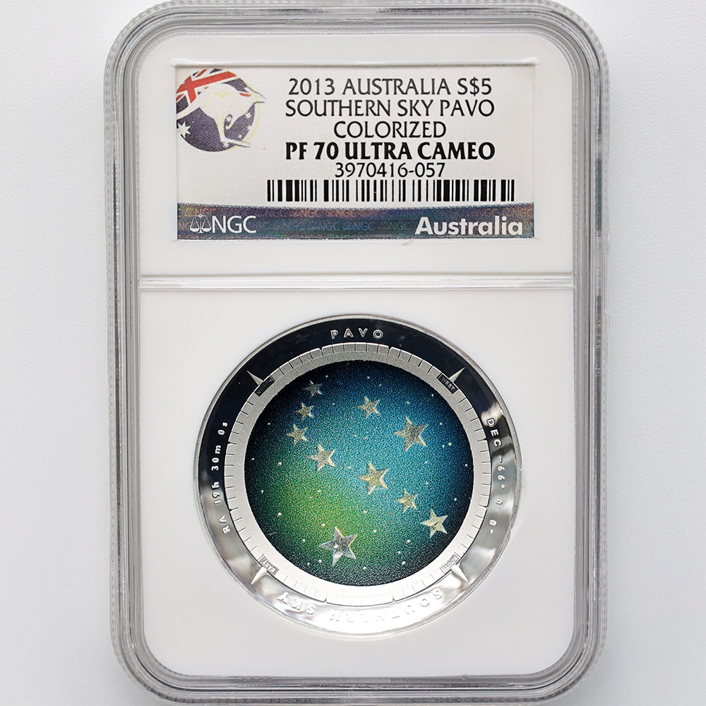 ������ 2013 �������ȥ�ꥢ ��ŷ��ŷ��� �����㤯�� �ɡ��෿ ��� 1���� �ץ롼��  NGC PF 70 UC �ǹ���� ����̤������