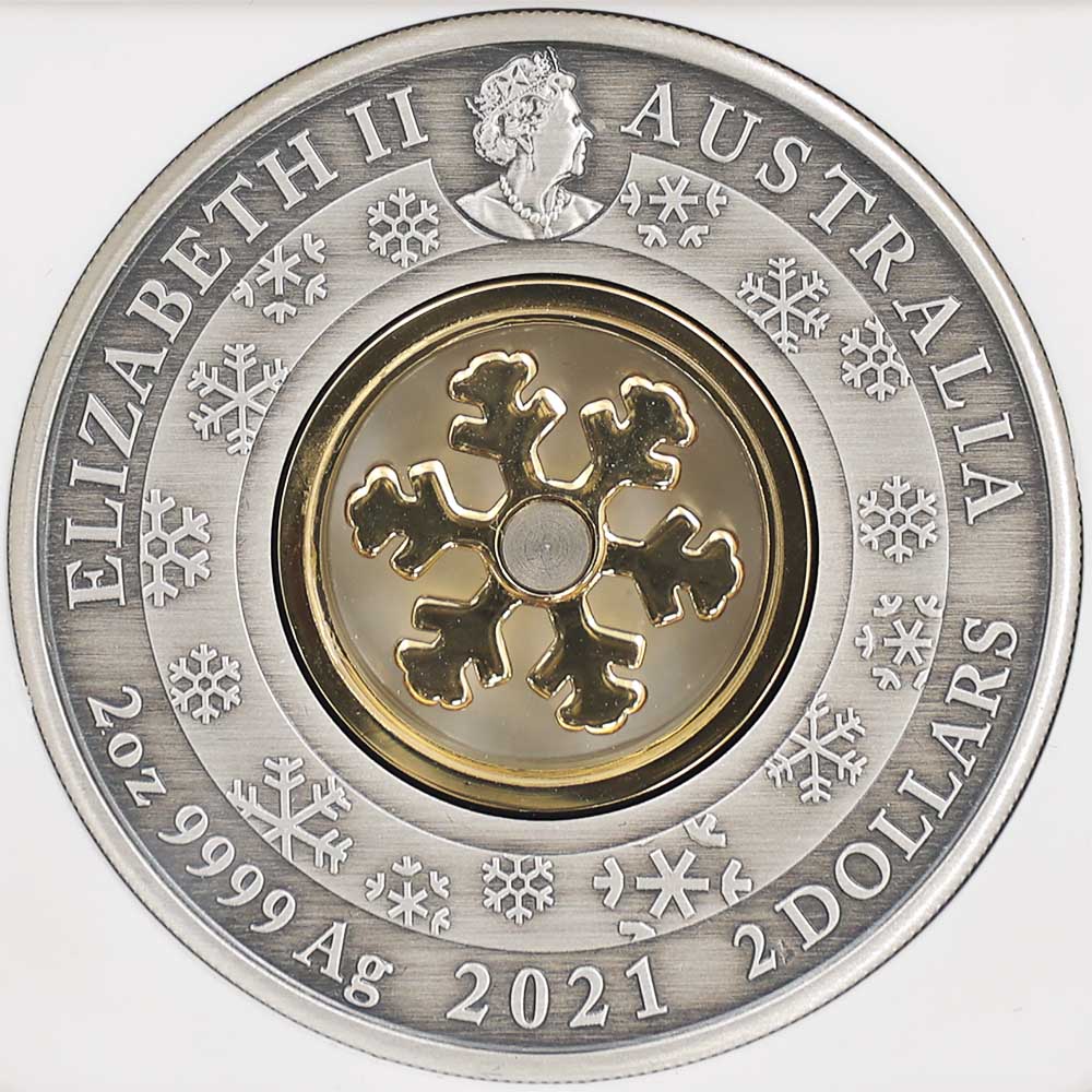 2021 �������ȥ�ꥢ ���ꥹ�ޥ������������� 2�ɥ� ���顼��� 2���� ���å��� ����ƥ������ž夲 NGC MS 69 ANTIQUED ER ������ �źǹ���� ����̤������ ��Ȣ��