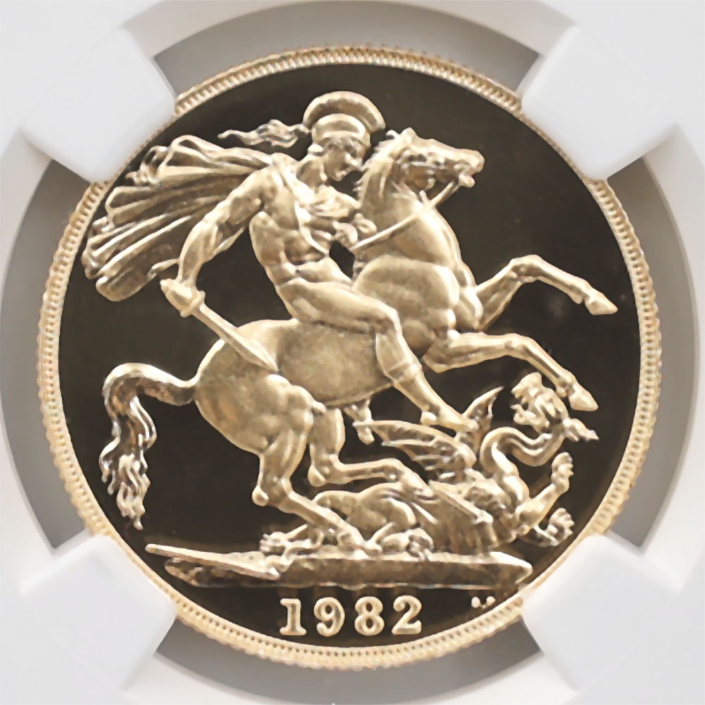 1982 �ѹ� ���ꥶ�٥�2�� ���֥�� 2�ݥ�� ��� �ץ롼�� NGC PF 69 UC ��ǹ���� ����̤������ �����硼��ε�༣ �����ꥹ ���