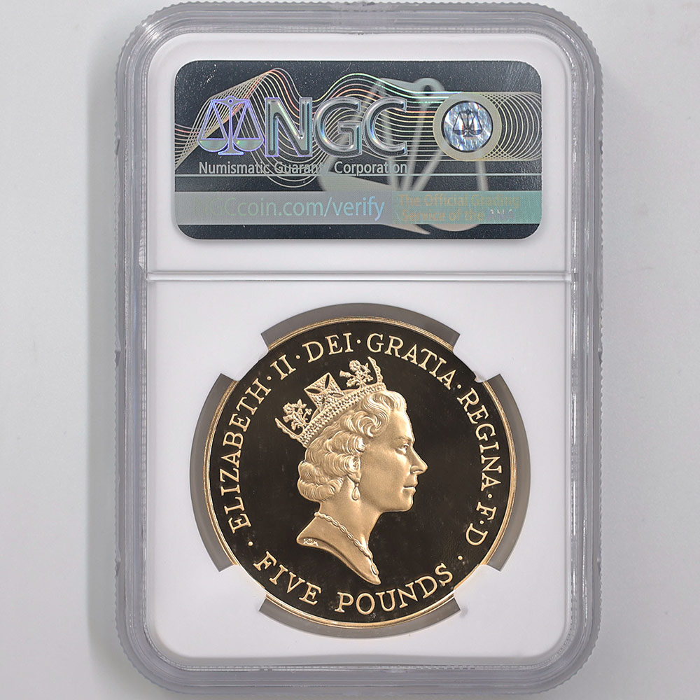 �������� 1996 �ѹ� ���ꥶ�٥�2�� ����70��ǯ��ǰ 5�ݥ�� ��� �ץ롼�� NGC PF 70 UC �ǹ���� ����̤������  �����ꥹ ��ߡڥݥ���ȡ������ݥ������оݳ���