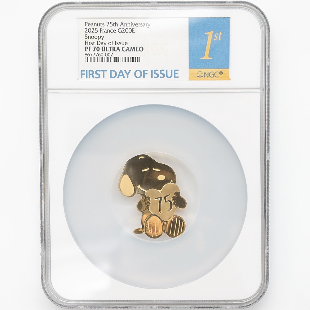 ���ָ������̲��� 2025 �ե�� �ԡ��ʥå� 75��ǯ��ǰ ���̡��ԡ� 200�桼�� ��� 1���� �ץ롼�� NGC PF 70 UC FDOI ������ �ʽ�������� �ǹ���� ����̤������ ��Ȣ��