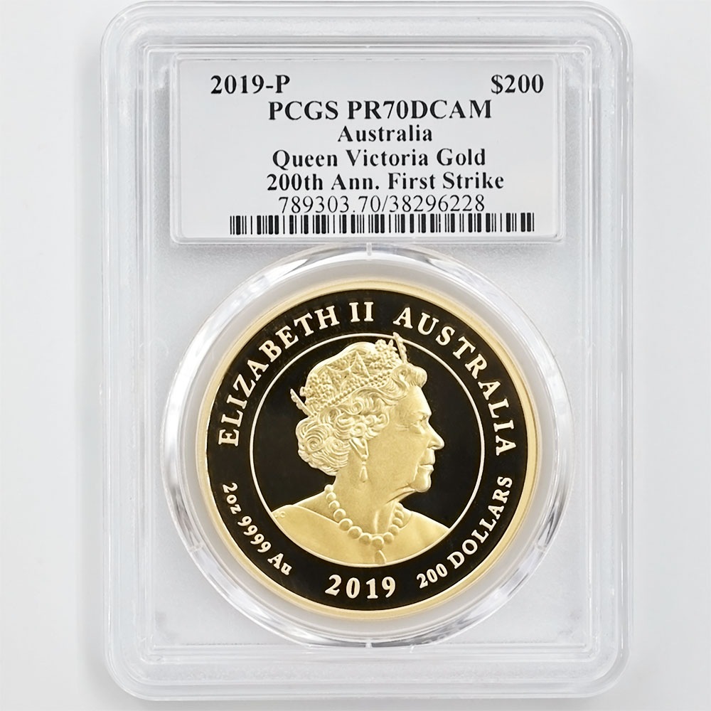 2019 �������ȥ�ꥢ �������ȥꥢ��������200��ǯ��ǰ 200��ɥ� ��� 2���� �ץ롼�� PCGS PR 70 DCAM FS ������ �ǹ���� ����̤������
