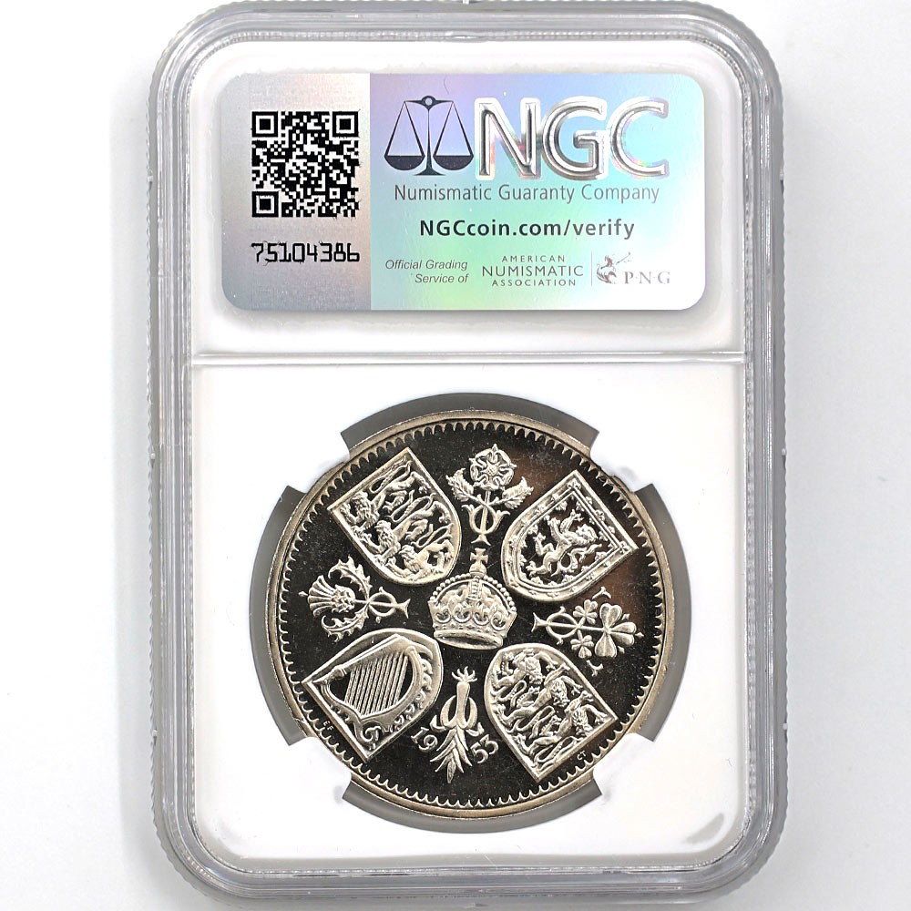 1953 �ѹ� �״��� 1���饦�� ��Ƽ�� �ץ롼�� NGC PF 67 CAMEO ����̤������