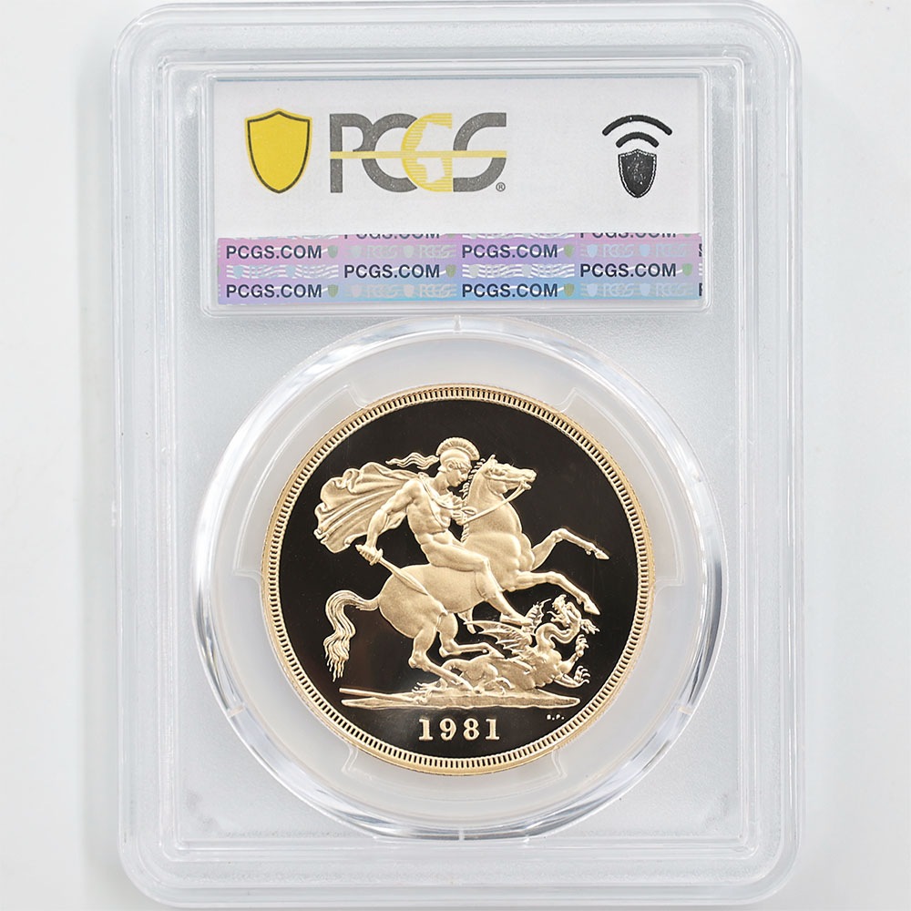 ��α�� 1981 �ѹ� ���ꥶ�٥�2�� ���֥�� 5 �ݥ�� ��� �ץ롼�� PCGS PR 70 DCAM �ǹ���� ����̤������ �����硼��ε�༣ �����ꥹ ���