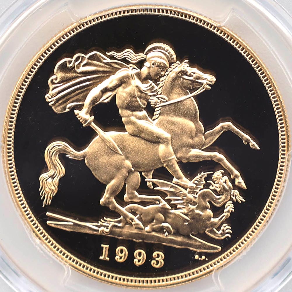 1993 �ѹ� ���ꥶ�٥�2�� ���֥�� 5�ݥ�� ��� �ץ롼�� PCGS PR 70 DCAM �ǹ���� ����̤������ �����硼��ε�༣ �����ꥹ ���