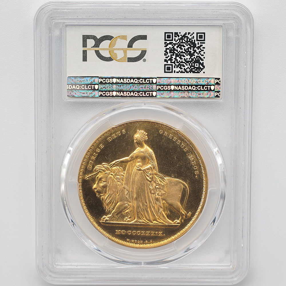 �������� 1839 �ѹ�ʥ����ꥹ�� ���ʤȥ饤���� 5�ݥ�� ��� PCGS PR 62 DCAM ��̤������ �ڥݥ���ȡ������ݥ������оݳ���