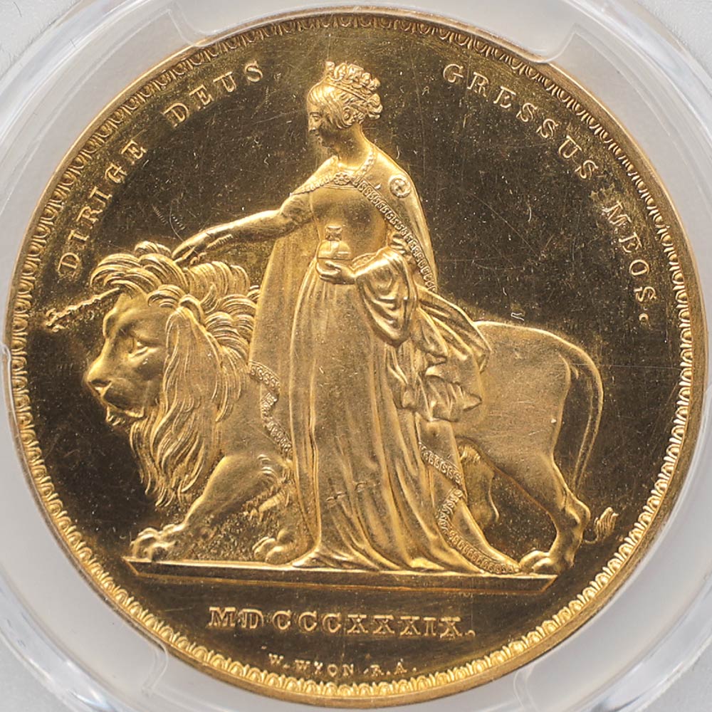�������� 1839 �ѹ�ʥ����ꥹ�� ���ʤȥ饤���� 5�ݥ�� ��� PCGS PR 62 DCAM ��̤������ �ڥݥ���ȡ������ݥ������оݳ���