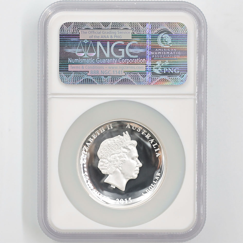 2015 ȥꥢ ϥ졼 ̤ǯӿ 1ɥ  1 ץ롼 NGC PF 70 UC ER  ǹ ̤