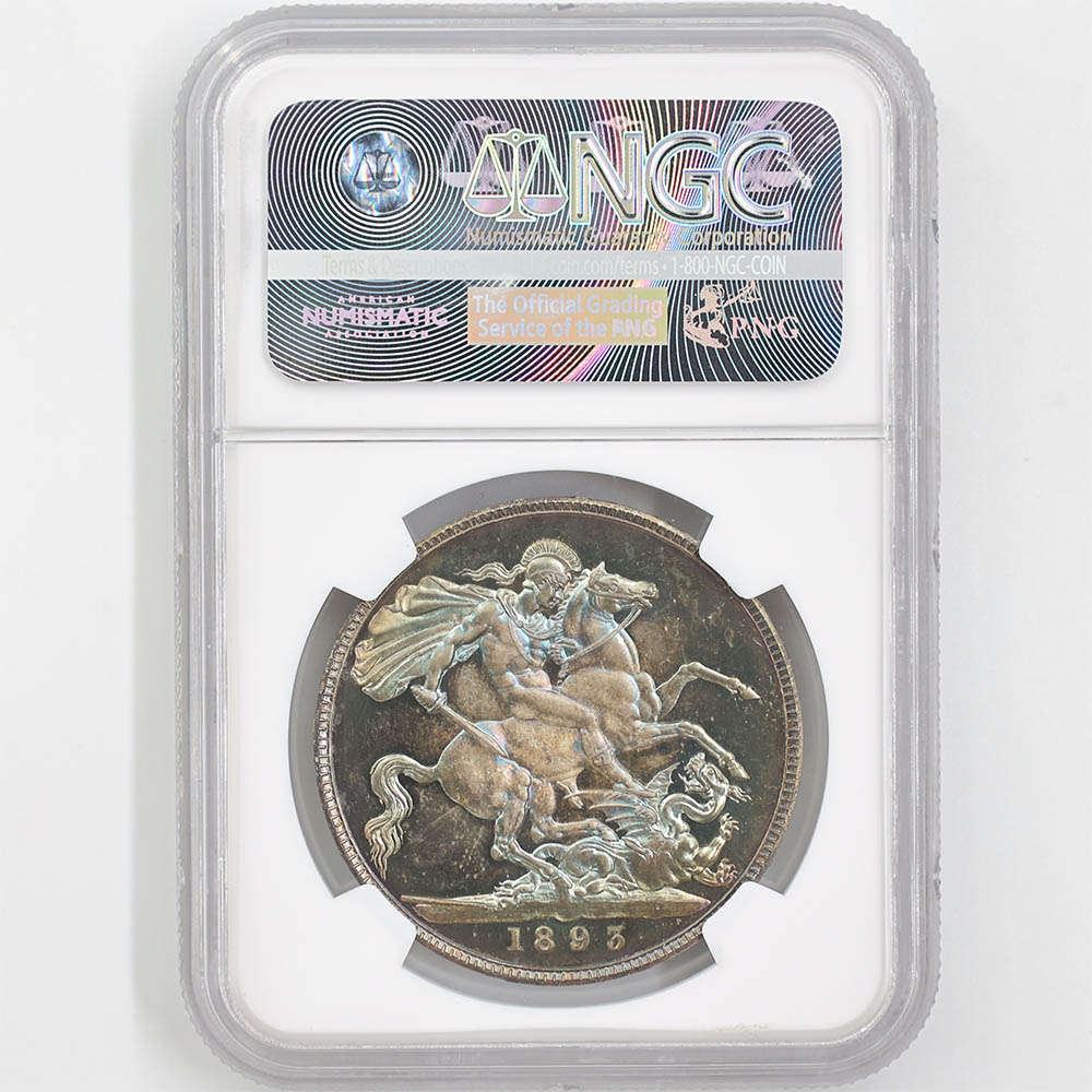 1893 �ѹ� �������ȥꥢ 1���饦�� ��� �ץ롼�� NGC PF 65 ����̤������