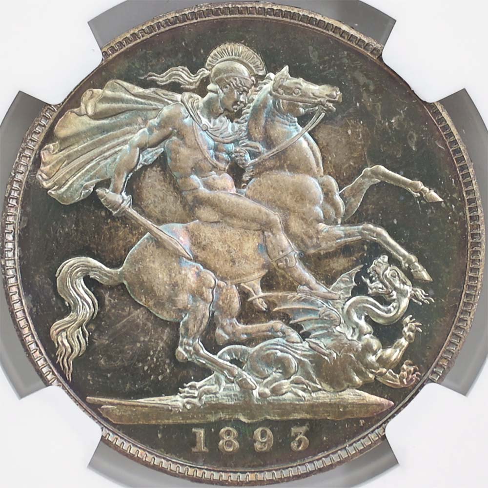 1893 �ѹ� �������ȥꥢ 1���饦�� ��� �ץ롼�� NGC PF 65 ����̤������