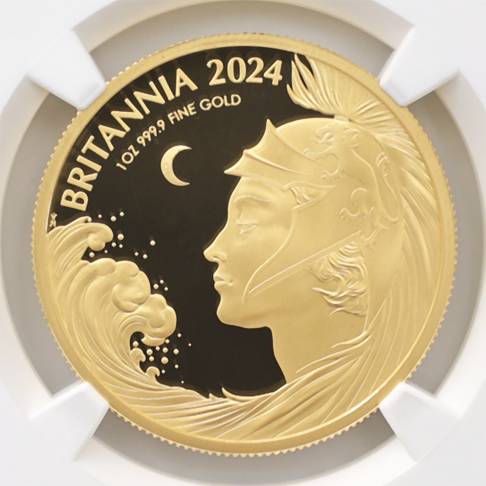 ����� 2024 �ѹ�ʥ����ꥹ�� �֥꥿�˥� 100�ݥ�� ��� 1���� �ץ롼�� NGC PF 70 UC �ǹ���� ����̤������ ��Ȣ�� ������1��Τ�