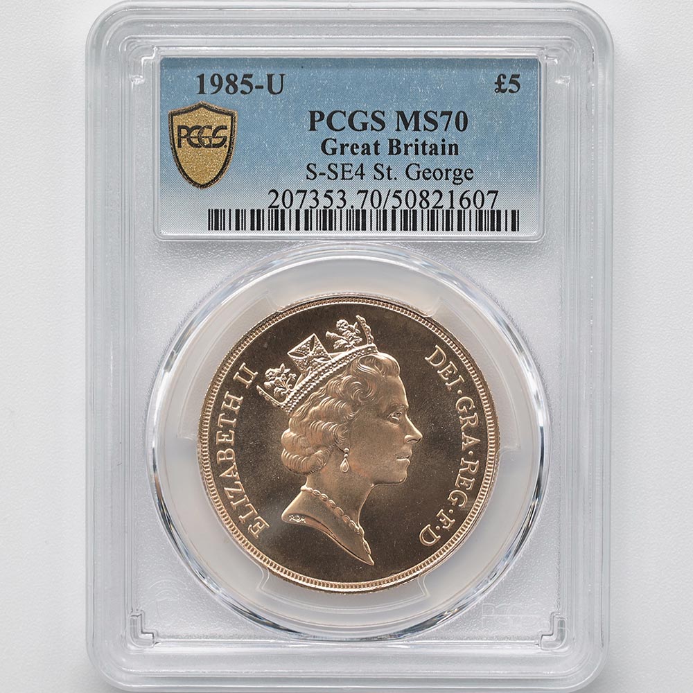 1985 �ѹ� ���ꥶ�٥�2�� ���֥�� 5�ݥ�ɡ�5���֥��˶�� PCGS MS 70 �ǹ���� ����̤������ �����硼��ε�༣ �����ꥹ ���