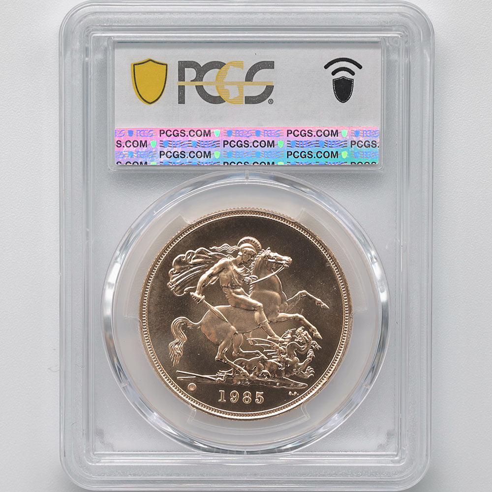 1985 �ѹ� ���ꥶ�٥�2�� ���֥�� 5�ݥ�ɡ�5���֥��˶�� PCGS MS 70 �ǹ���� ����̤������ �����硼��ε�༣ �����ꥹ ���